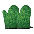 Irish Clover St. Patrick's Day Print Oven Mitts