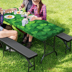 Irish Clover St. Patrick's Day Print Picnic Table Cover