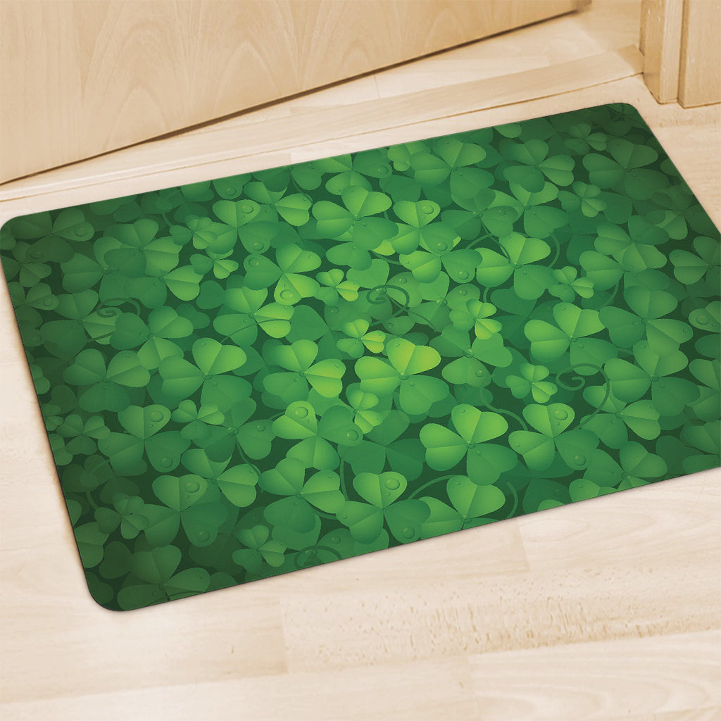 Irish Clover St. Patrick's Day Print Polyester Doormat