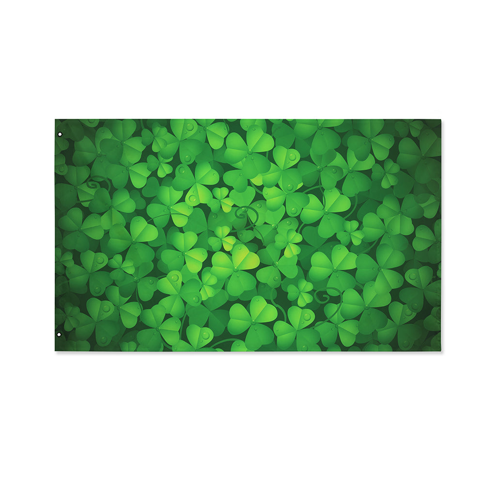 Irish Clover St. Patrick's Day Print Polyester Flag