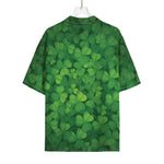 Irish Clover St. Patrick's Day Print Rayon Hawaiian Shirt