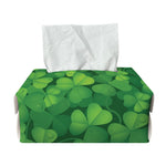 Irish Clover St. Patrick's Day Print Rectangle Tissue Box Cover