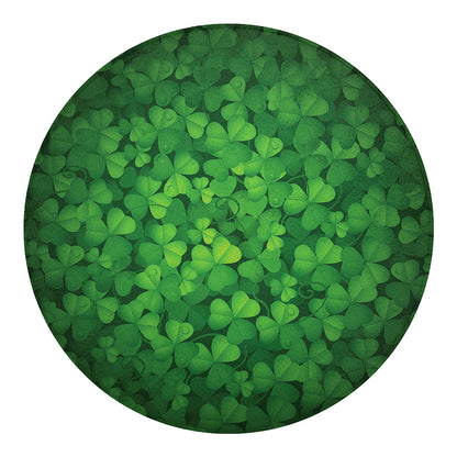 Irish Clover St. Patrick's Day Print Round Blanket