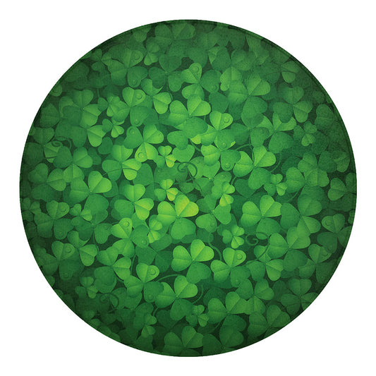Irish Clover St. Patrick's Day Print Round Blanket