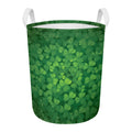 Irish Clover St. Patrick's Day Print Round Laundry Basket