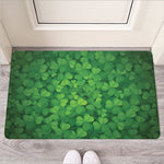 Irish Clover St. Patrick's Day Print Rubber Doormat
