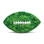 Irish Clover St. Patrick's Day Print Rugby Ball
