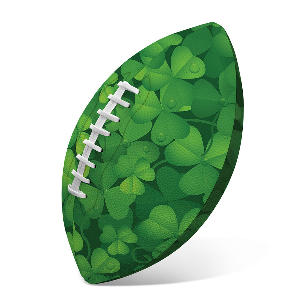 Irish Clover St. Patrick's Day Print Rugby Ball