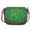 Irish Clover St. Patrick's Day Print Saddle Bag