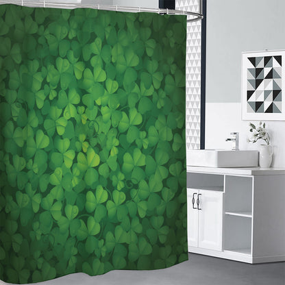 Irish Clover St. Patrick's Day Print Shower Curtain