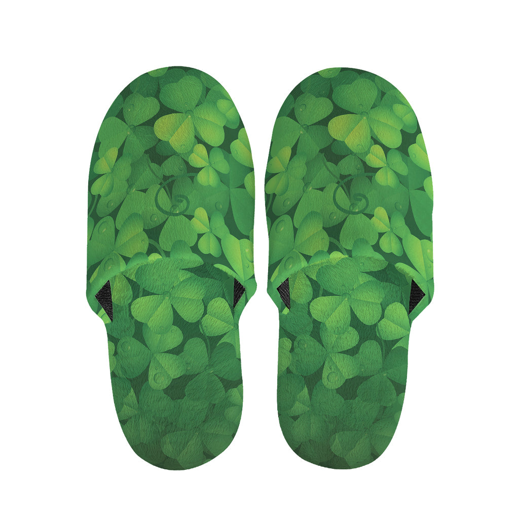 Irish Clover St. Patrick's Day Print Slippers