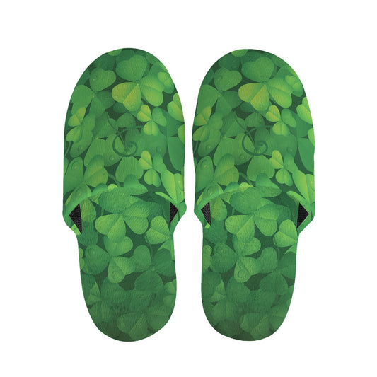 Irish Clover St. Patrick's Day Print Slippers
