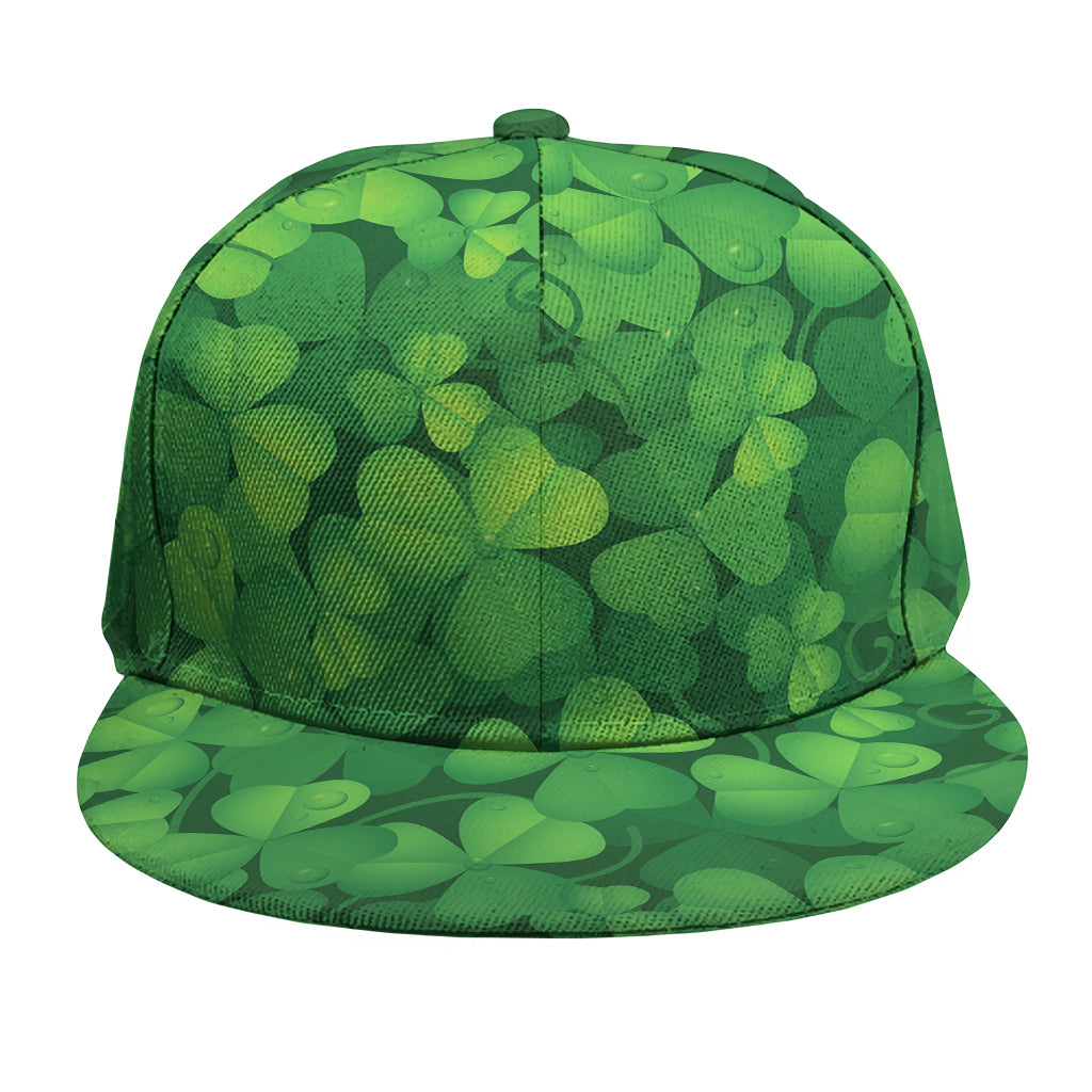 Irish Clover St. Patrick's Day Print Snapback Cap