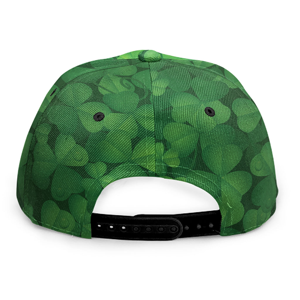 Irish Clover St. Patrick's Day Print Snapback Cap