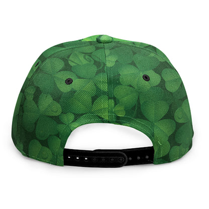 Irish Clover St. Patrick's Day Print Snapback Cap