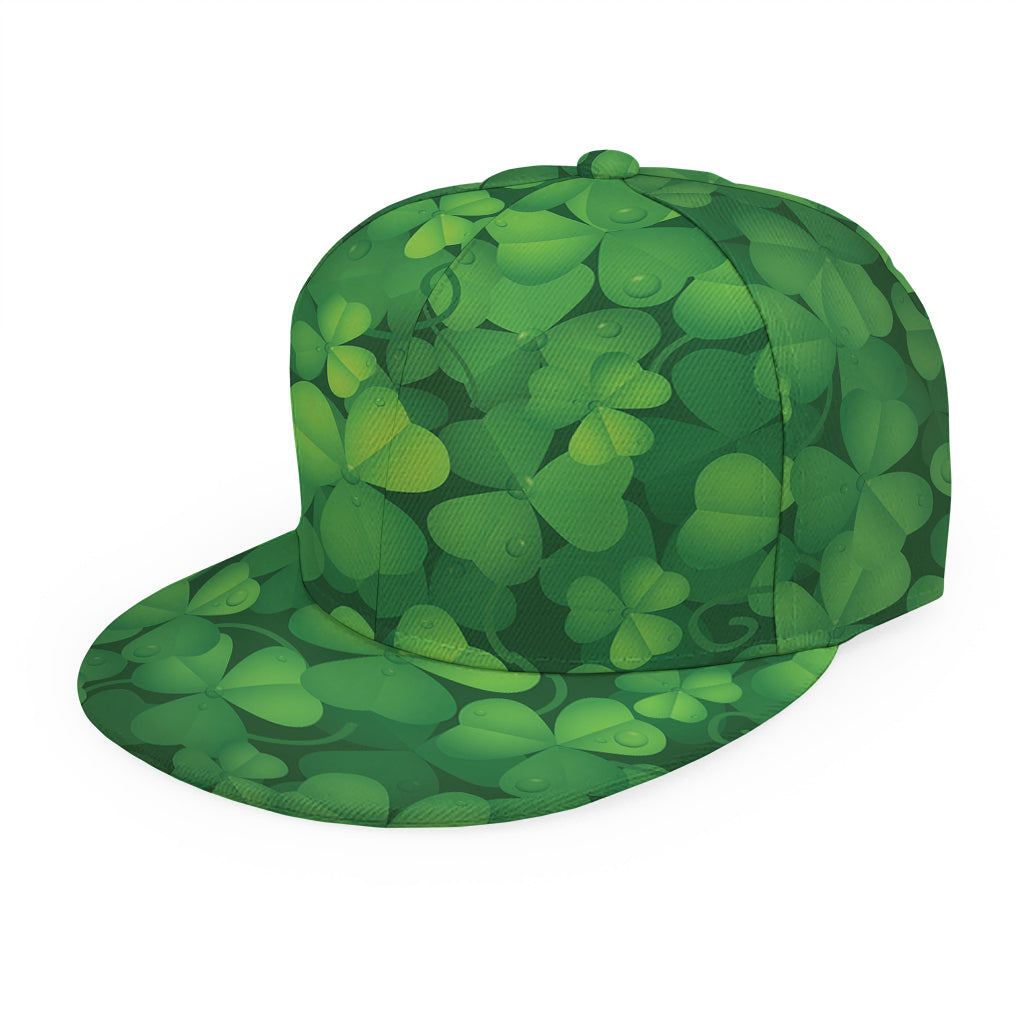 Irish Clover St. Patrick's Day Print Snapback Cap