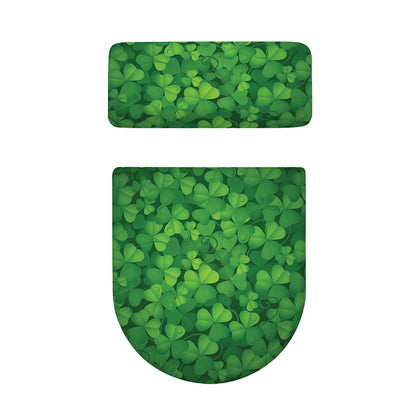 Irish Clover St. Patrick's Day Print Toilet Lid And Tank Cover Set
