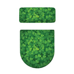 Irish Clover St. Patrick's Day Print Toilet Lid And Tank Cover Set