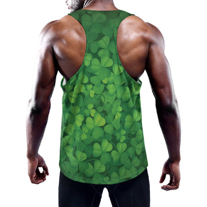 Irish Clover St. Patrick's Day Print Training Tank Top