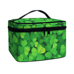 Irish Clover St. Patrick's Day Print Travel Makeup Bag