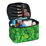 Irish Clover St. Patrick's Day Print Travel Makeup Bag