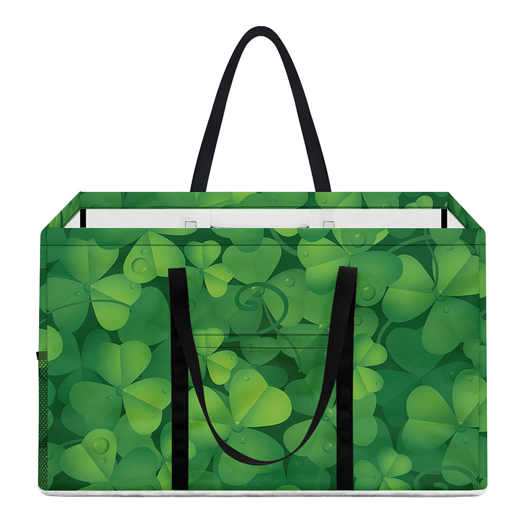 Irish Clover St. Patrick's Day Print Utility Tote Bag