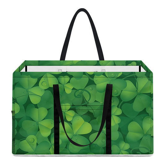 Irish Clover St. Patrick's Day Print Utility Tote Bag