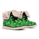 Irish Clover St. Patrick's Day Print Winter Boots