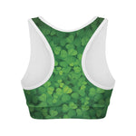Irish Clover St. Patrick's Day Print Women's Sports Bra