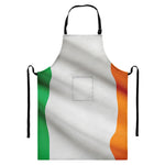 Irish Flag Print Bib Apron With Pocket