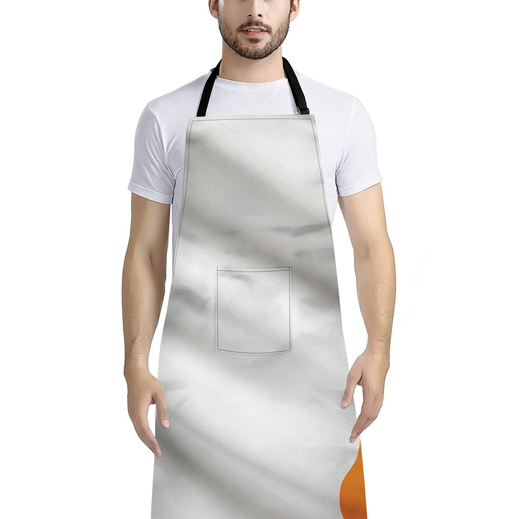 Irish Flag Print Bib Apron With Pocket