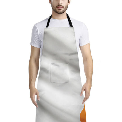Irish Flag Print Bib Apron With Pocket