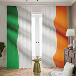 Irish Flag Print Blackout Pencil Pleat Curtains