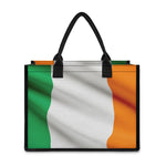 Irish Flag Print Canvas Tote Bag
