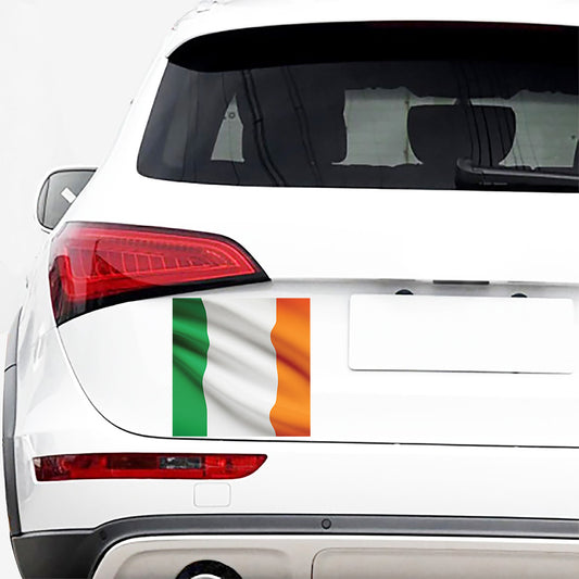 Irish Flag Print Car Sticker