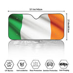 Irish Flag Print Car Windshield Sun Shade