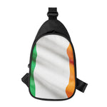 Irish Flag Print Chest Bag