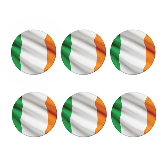 Irish Flag Print Coaster Set