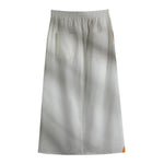 Irish Flag Print Cotton Front Slit Maxi Skirt