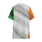 Irish Flag Print Cotton Hawaiian Shirt