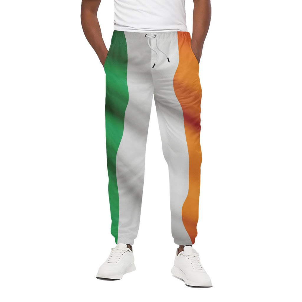 Irish Flag Print Cotton Pants