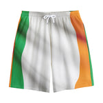 Irish Flag Print Cotton Shorts