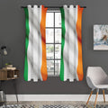 Irish Flag Print Grommet Curtain Panels