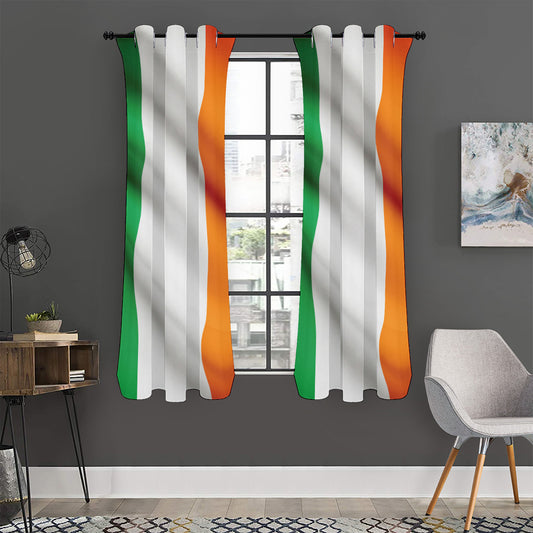 Irish Flag Print Curtain