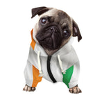 Irish Flag Print Dog Zip Up Hoodie