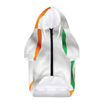 Irish Flag Print Dog Zip Up Hoodie
