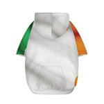 Irish Flag Print Dog Zip Up Hoodie