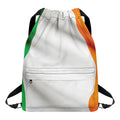 Irish Flag Print Drawstring Backpack