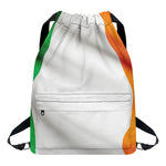 Irish Flag Print Drawstring Backpack