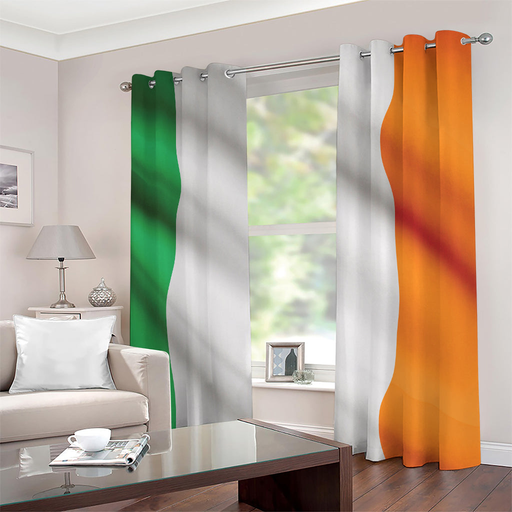 Irish Flag Print Extra Wide Grommet Curtains